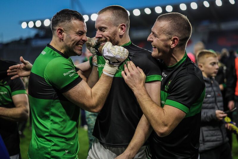 Glory days are back for Micheál Aodh Martin, Man of the Match Alan O'Donovan and Conor Horgan. Picture: INPHO/David Ribeiro Glory days are back for Micheál Aodh Martin, Man of the Match Alan O'Donovan and Conor Horgan. Picture: INPHO/David Ribeiro