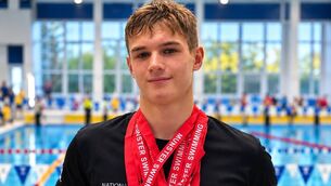 <p>Lev Lobanets, is just 15 years old, lives in Mayfield, attends Glanmire Community College and represents Dolphins Swimming Club. Last weekend Lev won an incredible eight medals at the Munster Aspiring Champions competition in Limerick — four gold, two silver and two bronze.</p>
