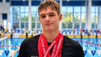 Dolphin swimmer Lev Lobanets wins eight medals at the Munster Aspiring Champions competition
