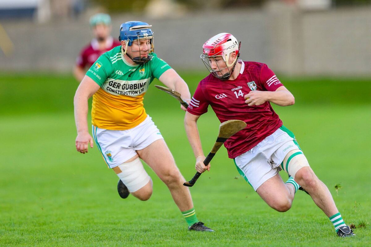Killeagh's Colm Leahy rounds Bride Rovers Tadhg O'Sullivan during the East Cork Oil Junior A Hurling Championship final at Cloyne. Picture: Denis O'Flynn. Killeagh's Colm Leahy rounds Bride Rovers Tadhg O'Sullivan during the East Cork Oil Junior A Hurling Championship final at Cloyne. Picture: Denis O'Flynn.