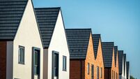 New build house development estate in england uk