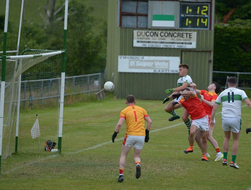 Grantas Bucinskas flicks home a goal against Mallow. Picture: John Tarrant