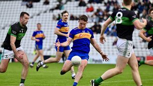 <p>CORKER: Éanna Desmond shot 0-20 from play for Carrigaline across four games this season. Picture: Larry Cummins</p>