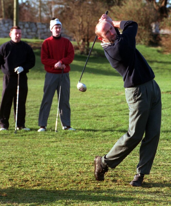 Brian Corcoran has always been an avid golfer. Picture: Eddie O'Hare Brian Corcoran has always been an avid golfer. Picture: Eddie O'Hare