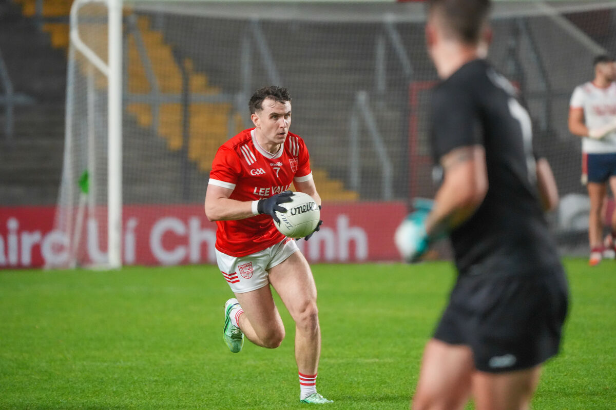 Uibh Laoire's Ciarán Galvin takes possession. Picture: Noel Sweeney Uibh Laoire's Ciarán Galvin takes possession. Picture: Noel Sweeney