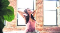 Young woman spending a relaxing day in her beautiful home