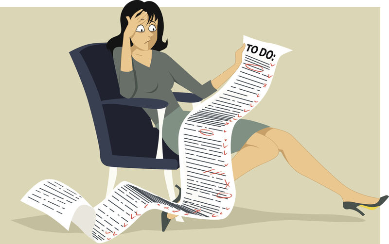 Just make a start on that list.... Picture: Stock