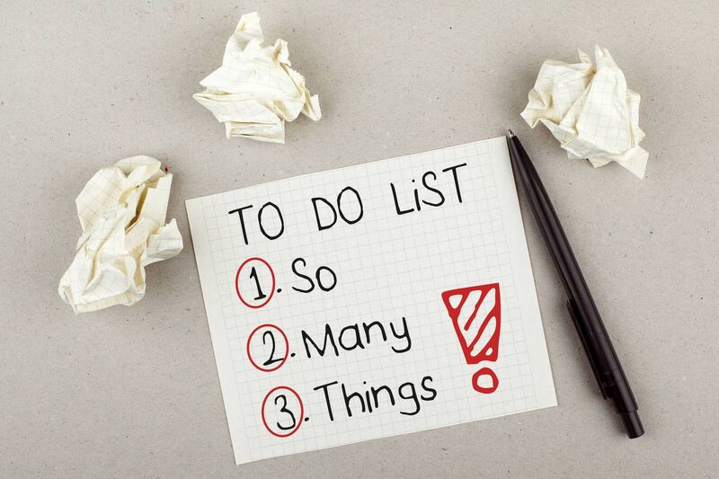 You have a to-do-list - but why not put them in order of priority, in a bid to get something done. Picture: Stock