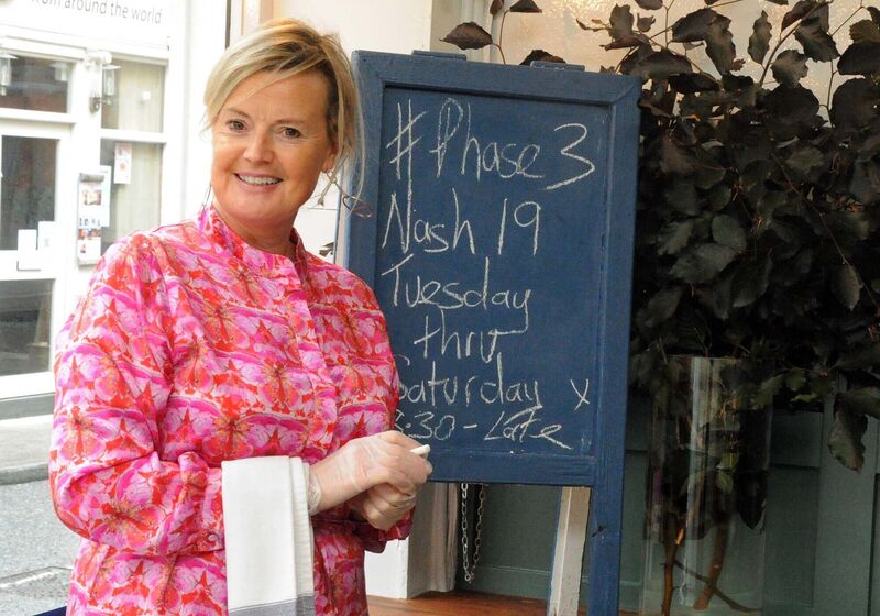Claire Nash, owner of Nash 19 who says Christmas will be different, but restaurant owners will do their best.