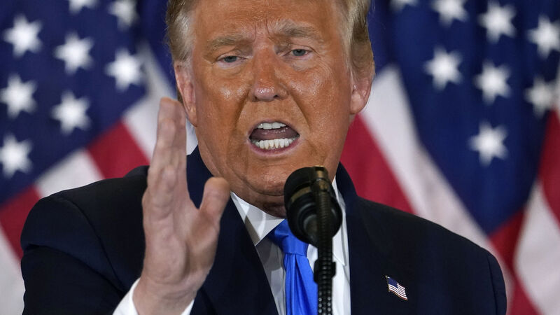 Trump brands US election process ‘a major fraud’ and calls for voting to stop