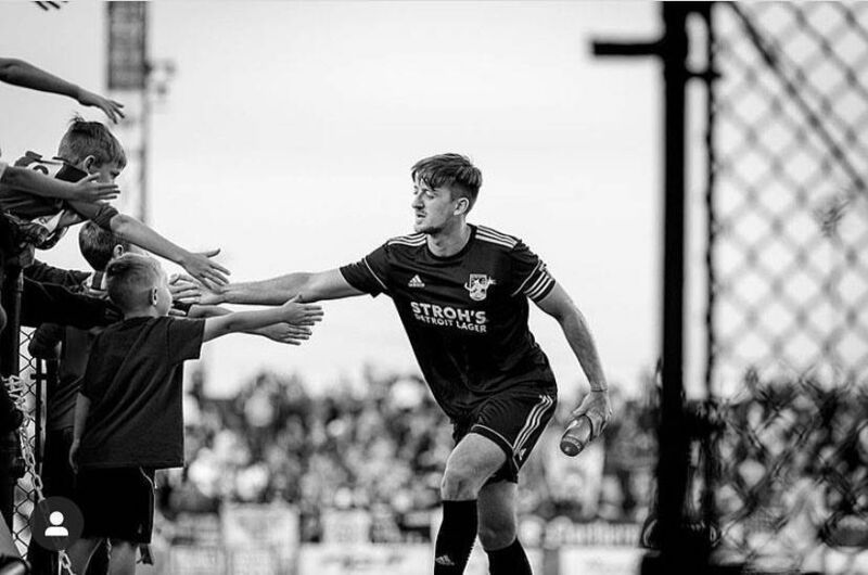 Stephen Carroll at Keyworth Stadium, Detroit. Pic: Instagram