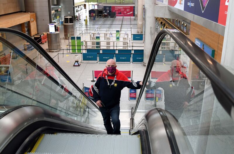 John Looney, chairperson, Cork City Hospitals Children's Club, pictured at Cork Airport. 