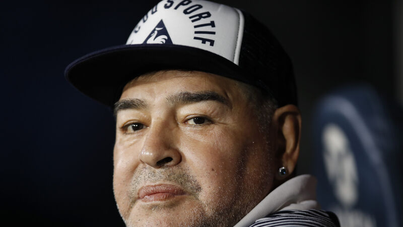 Diego Maradona admitted to hospital with signs of depression