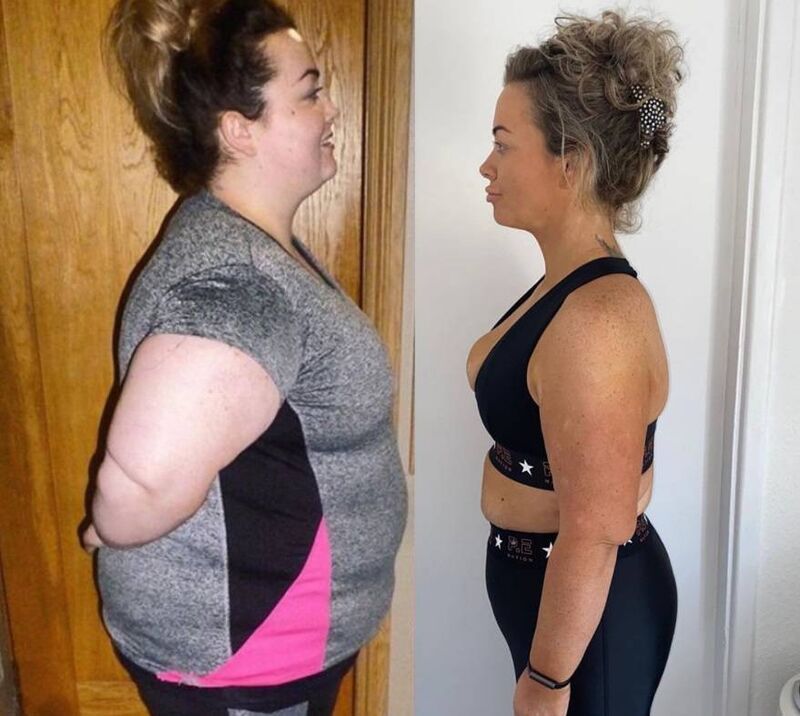 Leah Punch has lost a total of 9 stone since her weight loss surgery in October of last year.  Credit: Instagram/@bypassbyleah