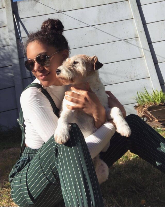 Miss Cork Zoe Hendrick with her dog Alvin.