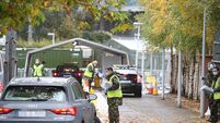20/10/20 Members of the defence forces at the driv