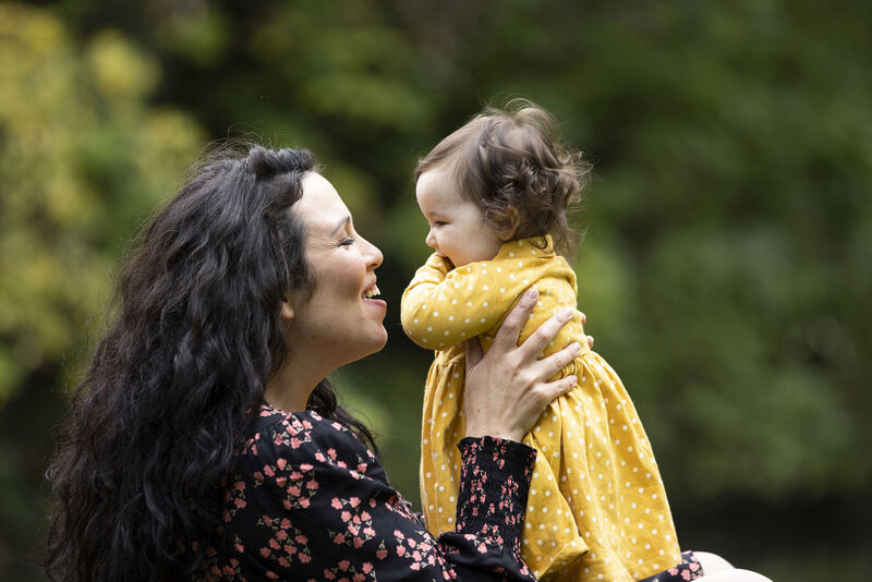 Malvina Walsh and her baby Moya help to mark National Breastfeeding Week at a launch in St Stephen’s Green, Dublin. BFLGI are giving copies of the book "Why the Politics of Breastfeeding Matter" to Irish politicians to highlight that women and babies have a right to be supported and protected in their infant feeding choices.