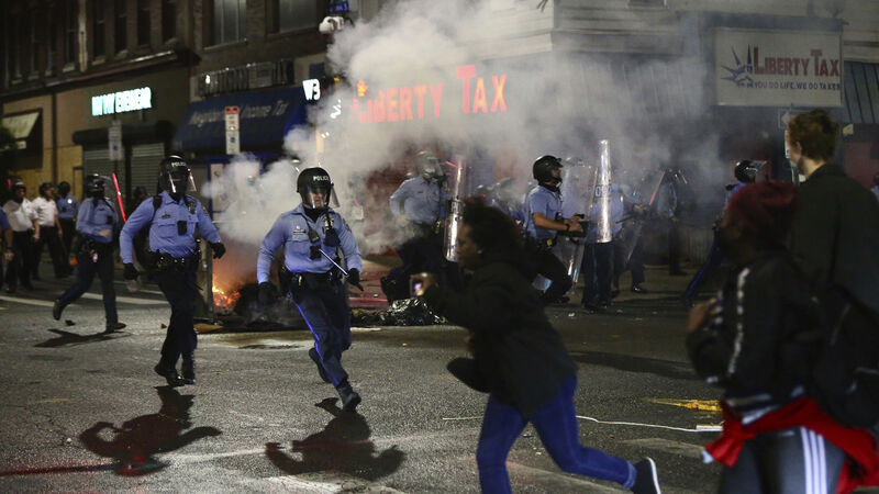 Protests flare in Philadelphia after police kill black man Protests flare in Philadelphia after police kill black man