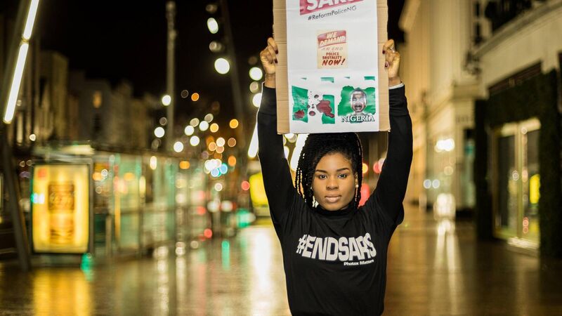 Young people in Cork call for action against police brutality in home country of Nigeria Young people in Cork call for action against police brutality in home country of Nigeria