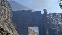 Greece Mycenae Fire