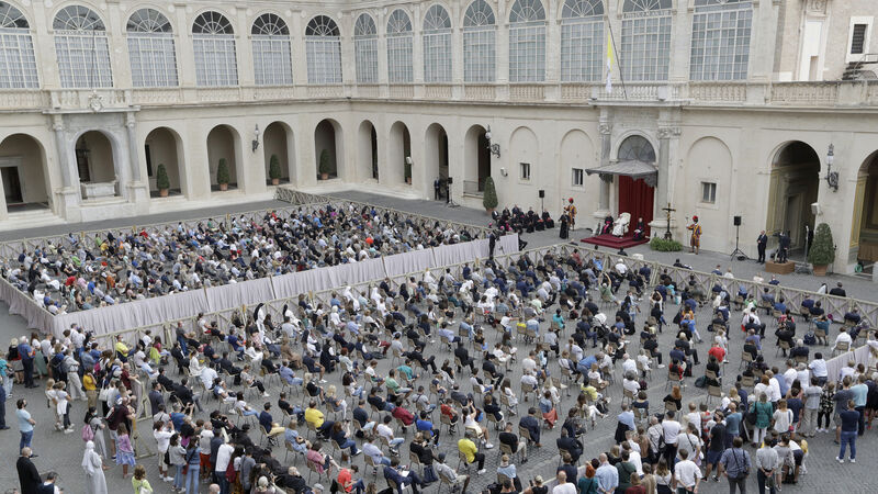 Pope holds first public audience in months Pope holds first public audience in months