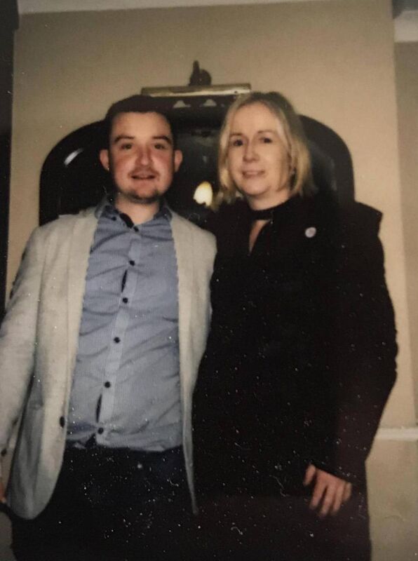 Mary Ryan and son Eamon. Mary Ryan and son Eamon.