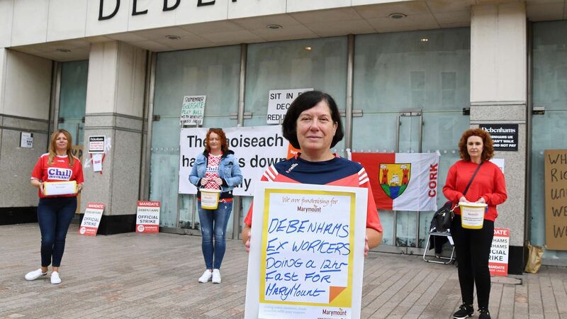 Debenhams workers fast on the picket line to raise funds for Marymount