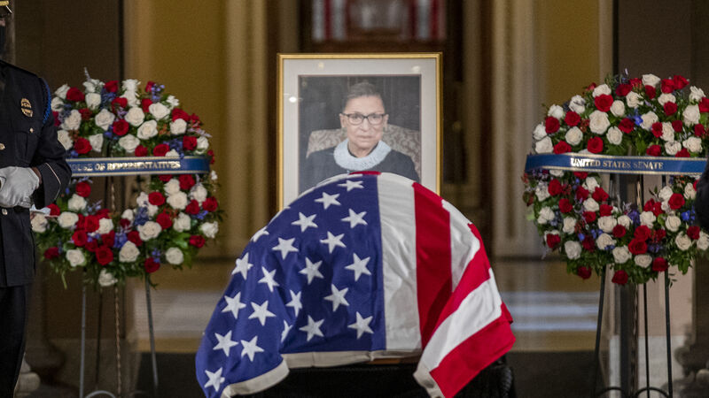 Nancy Pelosi opens Ruth Bader Ginsburg service ‘with profound sorrow’ Nancy Pelosi opens Ruth Bader Ginsburg service ‘with profound sorrow’