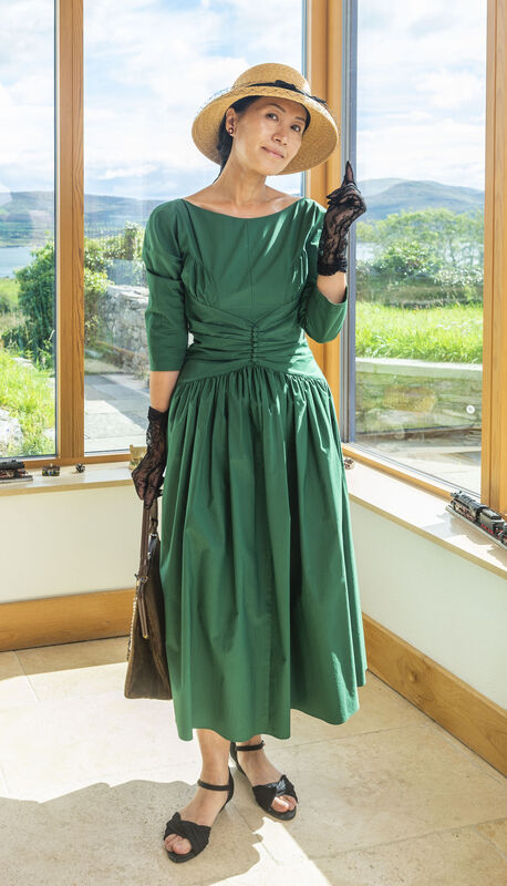 Lynda Wong in her 50s cocktail dress. Pictures: Andy Gibbson