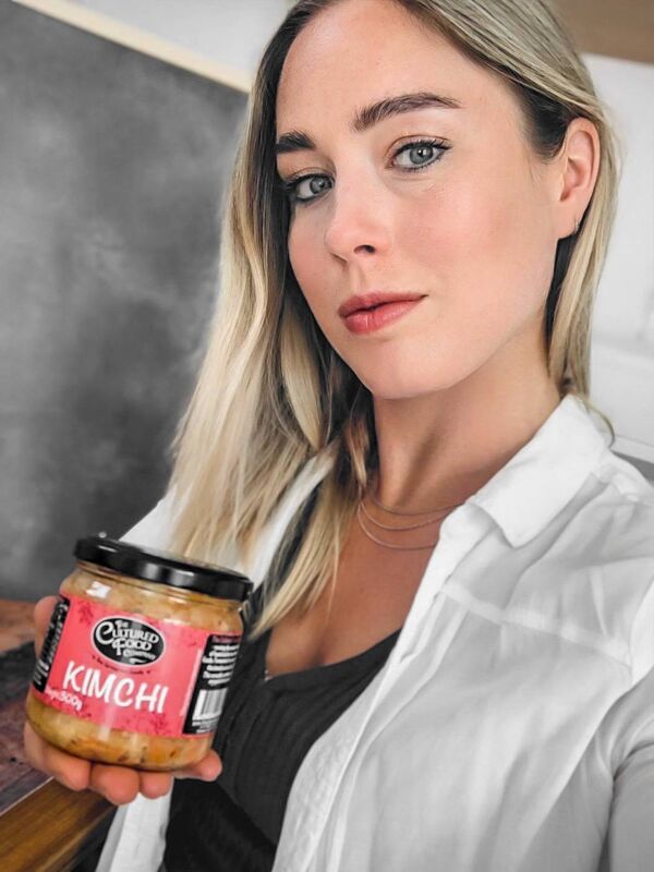 Hayley Milthorpe with her Kimchi, from The Cultured Food Company in Cork.
