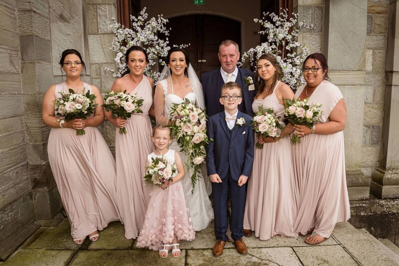Catherina O'Sullivan (nee Minihane) outide St Patrick's Cathedral in Skibbereen with her bridal party. Catherina O'Sullivan (nee Minihane) outide St Patrick's Cathedral in Skibbereen with her bridal party.