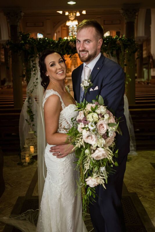 The couple said despite Covid causing some twists and turns in the day, they had a wonderful wedding. The couple said despite Covid causing some twists and turns in the day, they had a wonderful wedding.