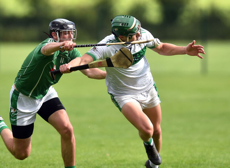 Kanturk's Cian Clernon is tackled by Killeagh's Eoghan Keniry. Picture: Eddie O'Hare