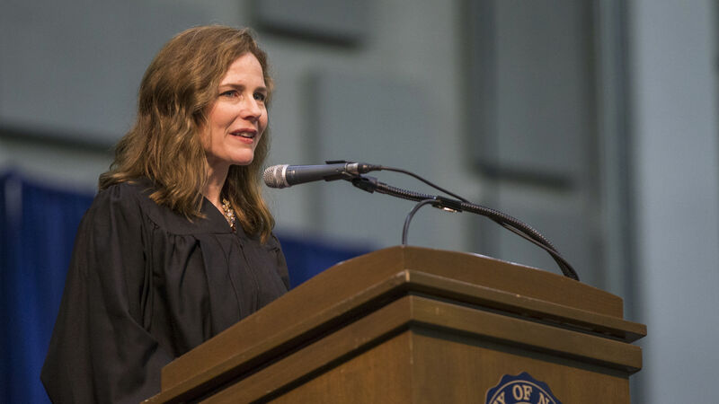 Trump ‘to nominate Amy Coney Barrett’ for Supreme Court Trump ‘to nominate Amy Coney Barrett’ for Supreme Court