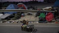 Greece Migrant Camp Blaze