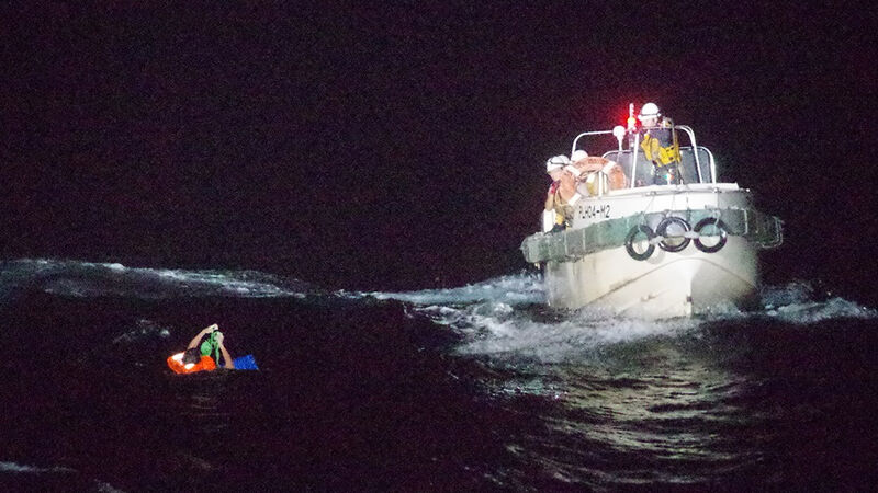 Search under way as ship feared sunk with 42 crew and 5,800 cows