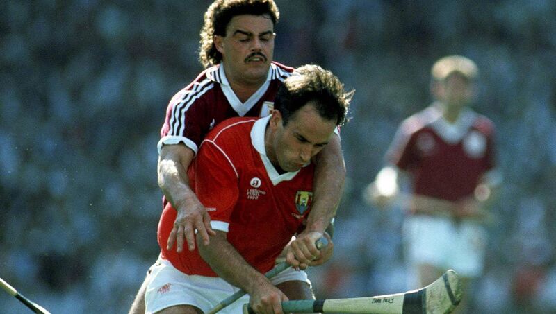 Mark Foley of Cork in action against Gerry McInerney of Galway. Picture: Ray McManus/Sportsfile Mark Foley of Cork in action against Gerry McInerney of Galway. Picture: Ray McManus/Sportsfile