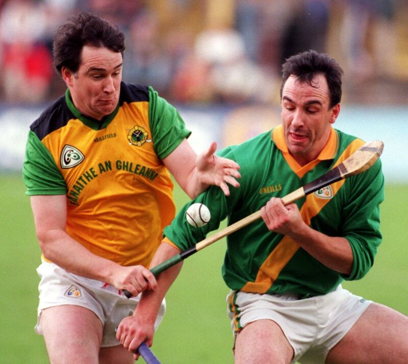 The Glen's Tomás Mulcahy and Blackrock's Noel Keane battling for possession. Picture: Richard Mills. The Glen's Tomás Mulcahy and Blackrock's Noel Keane battling for possession. Picture: Richard Mills.