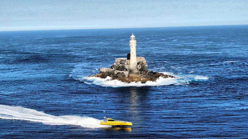 Thunder Child II at Fastnet Rock.