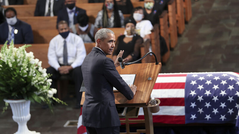 Barack Obama says equality drive is under threat ahead of presidential election