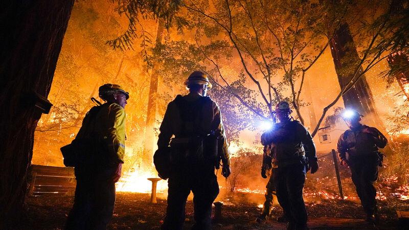 Firefighters make slow progress with California blazes