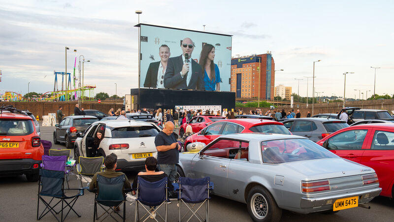 ‘First film premiere in UK since lockdown’ held in car park ‘First film premiere in UK since lockdown’ held in car park