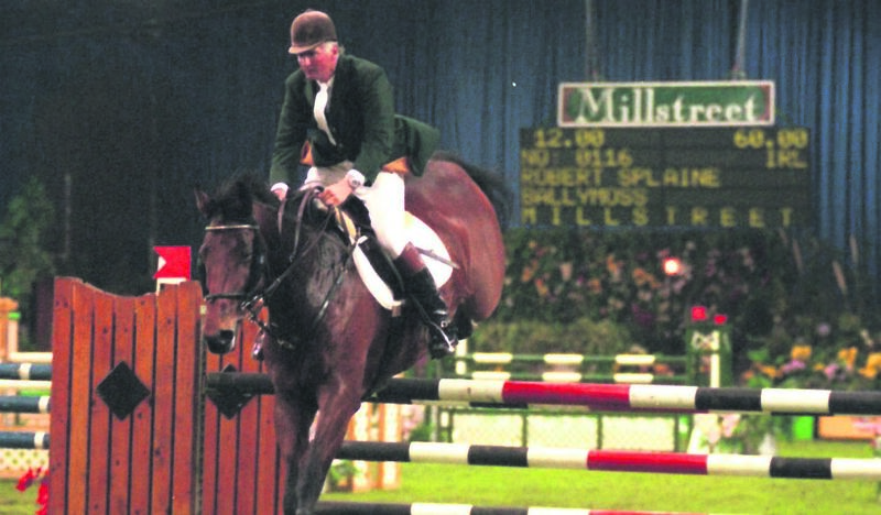 Robert Splaine on Ballymoss riding against the clock during the Millstreet Indoor International Horse Show in 1997. Picture: Dan Linehan Robert Splaine on Ballymoss riding against the clock during the Millstreet Indoor International Horse Show in 1997. Picture: Dan Linehan