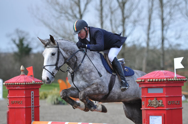 Robert Splaine on Granola jumping the last at the Millstreet horse show. Picture: Dan Linehan Robert Splaine on Granola jumping the last at the Millstreet horse show. Picture: Dan Linehan
