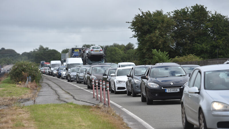 Watch: Traffic remains heavy in Cork city after truck fire on N25 