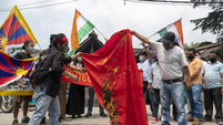 India Tibet China Protest