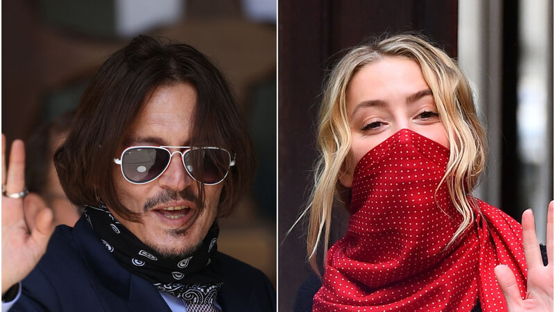 Amber Heard spat at Johnny Depp, claims security guard
