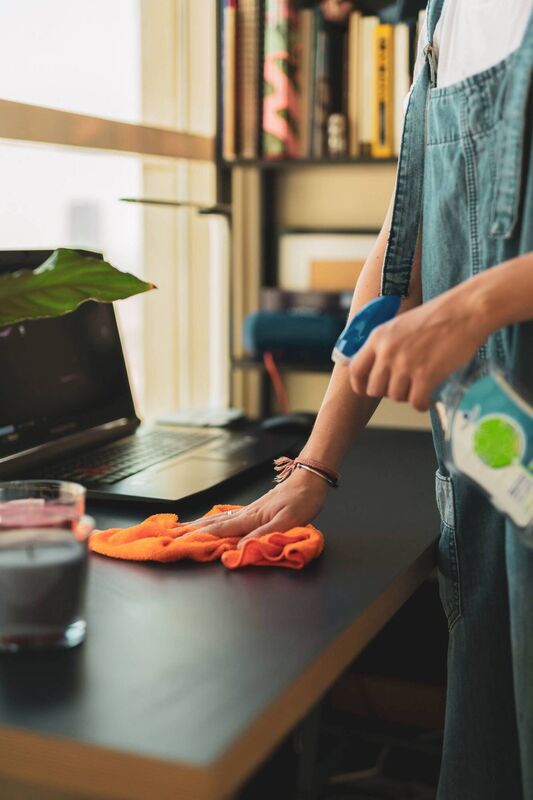 Don't use cloths when cleaning, the experts say. Picture: PA