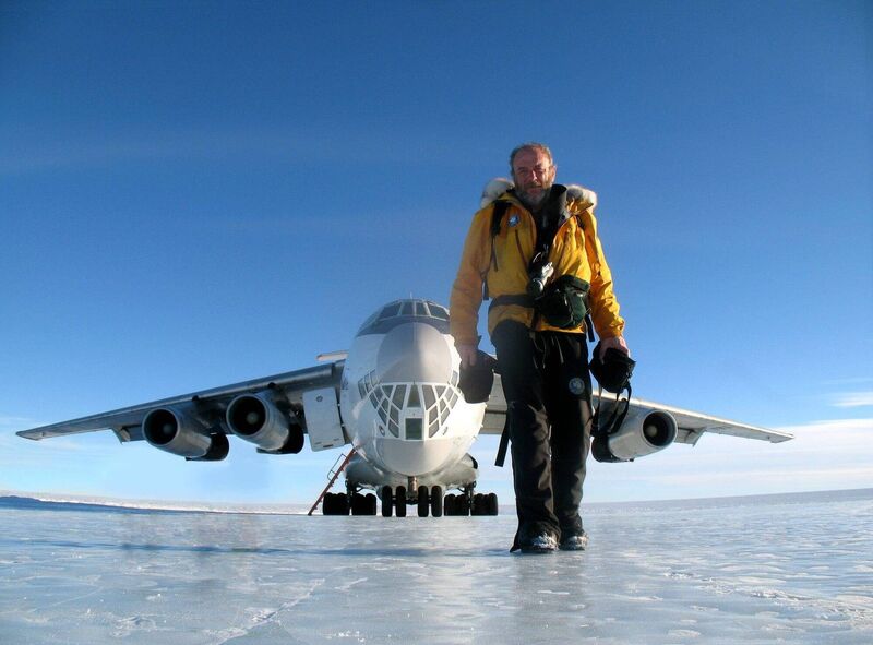 Pat Falvey in the Antarctic. Pat Falvey in the Antarctic.