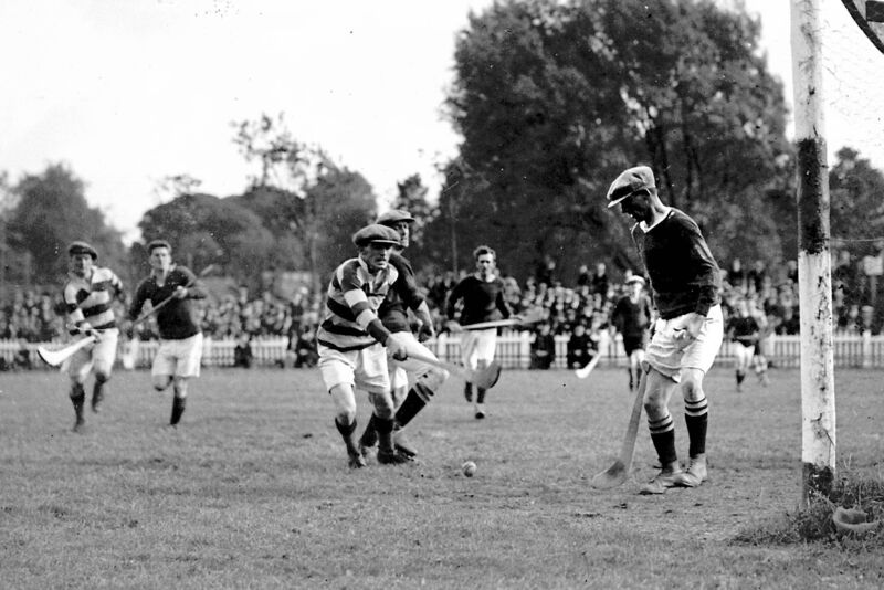 Goalmouth action from Blackrock v Glen Rovers in the Cork County senior hurling championship final at the Cork Athletic Grounds. Included is Eudie Coughlan. Goalmouth action from Blackrock v Glen Rovers in the Cork County senior hurling championship final at the Cork Athletic Grounds. Included is Eudie Coughlan.